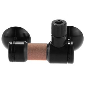 Difusor de burbujas de dióxido de tanque de peces de ventosa doble de alta calidad Tessellator acuario <span class=keywords><strong>CO2</strong></span> atomizador de cerámica - Product Image 3