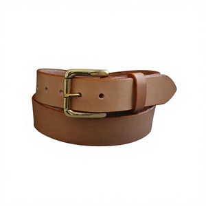Ceinture en cuir véritable écologique fabriquée en Inde, boucle à ardillon en acier, imperméable, couleur unie, robuste, durable, 3,8 cm, 138 cm, pour homme - Product Image 4