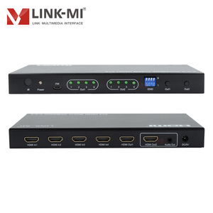 <span class=keywords><strong>Extracteur</strong></span> <span class=keywords><strong>audio</strong></span> LINK-MI 4x2 pour commutateur matriciel, compatible 4K60Hz 4:4:4 pour HDR 2.0, EDID HDCP2.2, en métal, puissance 2W - Product Image 3