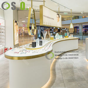 Custom Retail Eyewear <b>Shop</b> Interior Design Decoration Glasses Storage Cabinet Gold Metal Optical Display Shelf - Product Image 4