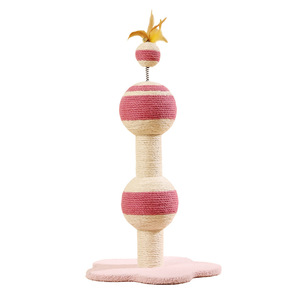 Poste rascador grande anti-arañazos para gatos, estructura de sisal para trepar, poste rascador, resistente al desgaste y no se cae fácilmente, juguete para gatos - Product Image 5
