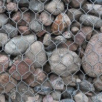 Caisse de gabion hexagonale galvanisée et en PVC 80x100mm 2.7mm ASTM pour le contrôle de l'érosion