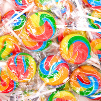 Regenboog Swirl Gummy Candy's in een fles, diverse smaken, fruitig, glucosestroop, bolvormige snoepjes