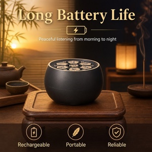 Haut-parleur portable Hi-Fi pour l'apprentissage du <span class=keywords><strong>Coran</strong></span> avec USB et télécommande - Mini lecteur de méditation Zen pour le temple et la maison - Product Image 5