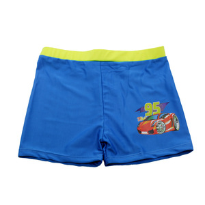 Bañador para niños, color azul, con estampado de coches, de secado rápido, para natación de verano - Product Image 1