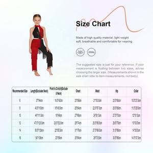 Traje de Baile Latino para Niñas de 6 a 16 Años, Mono para Actuaciones de Baile, Ropa de Baile para Fiestas de Baile Latino y Espectáculos - Product Image 6