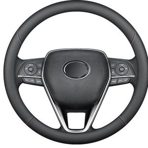 Coprivolante per auto sportive in pelle nera da <span class=keywords><strong>15</strong></span> pollici antiscivolo e traspirante compatibile con Geely Buick mittiq mittior - Product Image 5