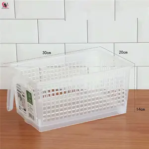 塑料手提篮存储整洁的组织者药房家庭办公室冰箱篮