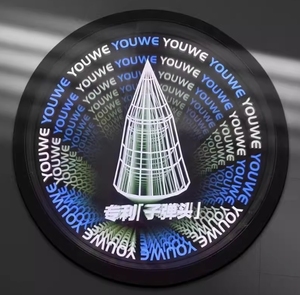 Thiết kế mới nhất 3D Abyss Infinity gương LED ánh sáng văn phòng bệnh viện cửa hàng biến áp pin cắm cung cấp điện - Product Image 3