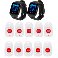 Système d'appel infirmier sans fil, montre-bracelet, chargeur magnétique, bouton d'appel d'urgence SOS, émetteur 433,92 MHz pour clinique