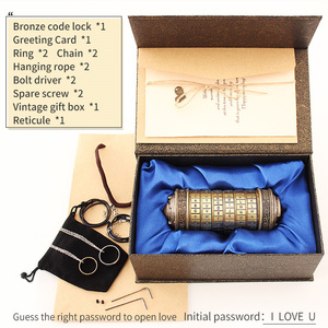 Cryptex-cerradura de Código <span class=keywords><strong>Da</strong></span> <span class=keywords><strong>Vinci</strong></span>, juguete de Metal, regalos de boda, Digital, gran oferta, Día de San Valentín - Product Image 3