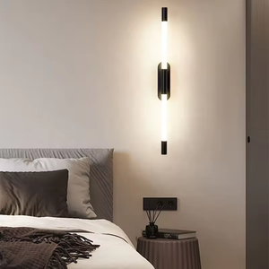 Gran oferta, aplique de pared LED de tira larga giratorio acrílico de aluminio moderno con función regulable para uso en interiores - Product Image 5