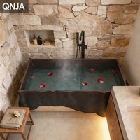 Baignoire Spa de Luxe Autoportante en Pierre Artificielle avec Design Personnalisé pour Hôtels et Maisons Modernes – Baignoire de Relaxation