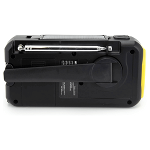 Radio météo d'urgence Emerson AM/FM avec lampe de poche et batterie externe, jaune, équipement de survie en plastique durable pour le camping et les activités de plein air - Product Image 5