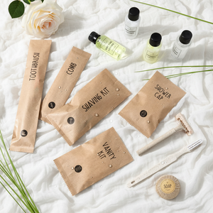 Kit da Bagno per Hotel Ecologico e Usa e Getta: Spazzolino, Mini Gel Doccia, Shampoo Idratante, Pettine e Altri Articoli Personalizzati - Product Image 5