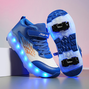 Chaussures à roulettes Miya Kids avec lumières LED rechargeables, double roues, pour enfants, vêtements de sport - Product Image 3