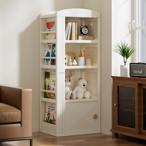 Meubles de garderie modernes, bibliothèque verticale pour bébé, armoire, étagère de rangement pour jouets d'enfants, armoire de rangement en plastique pour enfants - Product Image 1