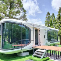 Maison de navire de structure en acier de lit pour la station de vacances d'accueil Maison préfabriquée modulaire écologique Fabrication capsule spatiale mobile mobile