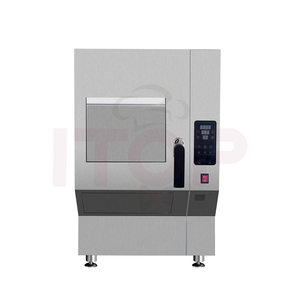 Friteuse commerciale automatique sans fumée, purificateur électronique à 8 étages, désodorisation au charbon actif, équipement sans évacuation, 380-420V - Product Image 1