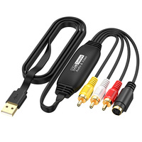 Carte de capture d'image vidéo haute qualité modèle 1406 CVBS+S-Video+AV-IN vers USB-RCA 1080P pour la surveillance sous Windows