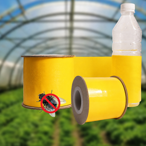 Rouleau de piège collant jaune en gros pour insectes, bande adhésive double face pour le contrôle biologique des insectes en serre - Product Image 1