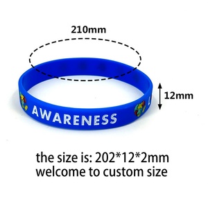 Pulsera de Silicona Personalizada para Niños con Autismo, Grabada con Mensajes Inspiradores para el Crecimiento, la Conciencia, el Cuidado y el Apoyo - Product Image 4