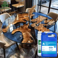 Table en bois sans bulles de résine époxy SANKIN avec fournisseurs de liquides de résine époxy durcisseur de coulée résistant aux UV