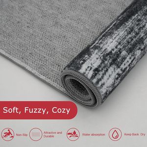 Đen <span class=keywords><strong>grey</strong></span> bếp <span class=keywords><strong>Runner</strong></span> rug có thể giặt Non-Slip mềm sọc hành lang Thảm đau khổ Thảm <span class=keywords><strong>RUNNER</strong></span> cho lối vào phòng giặt - Product Image 5