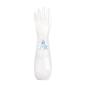Gants de lavage de vaisselle extra longs 41-44 cm, imperméables et épais, pour une utilisation en cuisine - Product Image 2
