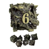 Puissant Dragon de Sang Multisides Jeu de Dés Dragon et Donjons Dés Polyédriques 3D en Métal Creux pour Jeux de Table