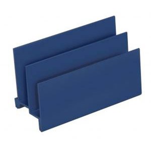 Portaoggetti in Metallo Blu Barents, Organizzatore per Ufficio e Porta Biglietti da Visita - Product Image 1