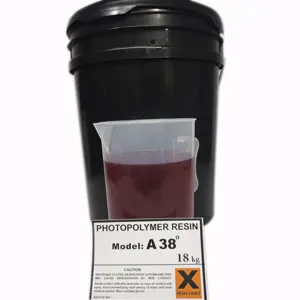 18 kg, résine photosensible pour plaque d'impression, la température ambiante est un liquide rouge, aucune odeur piquante ne peut être lavée