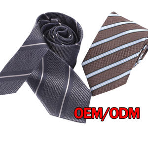 2025 nuevo diseño logotipo personalizado corbata tejida de seda pura para hombre buena calidad hecha a mano patrón de rayas corbata para venta al por mayor - Product Image 2