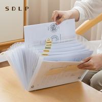 Porte-documents extensible en plastique à 13 poches, organiseur de documents accordéon pour le bureau, l'école, le rangement des papiers