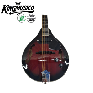<span class=keywords><strong>Mandoline</strong></span> Électro-Acoustique 8 Cordes Style <span class=keywords><strong>V</strong></span> en Bois de Sapeli Massif avec Trou F et Micro TV, Instrument de Musique, Logo Personnalisé OEM - Product Image 3
