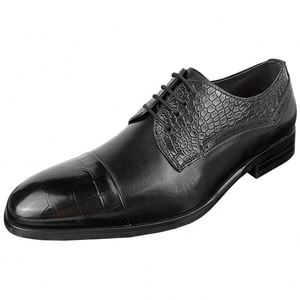 รองเท้าอ็อกซ์ฟอร์ดทรงแหลมสำหรับผู้ชาย งานฝีมืออิตาลี ปิดด้วยเชือกผูก ระบายอากาศได้ดี กันน้ำ ใช้ได้ทั้งลำลอง ธุรกิจ และงานทางการ หรูหรา เหมาะสำหรับงานแต่งงาน - Product Image 4