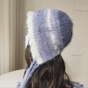 Gran oferta, suéter de ganchillo de invierno, sombrero de medusas para adultos a la moda, sombrero de medusas de ganchillo de Color puro - Product Image 4