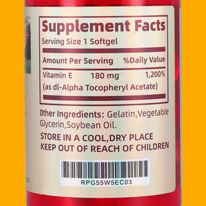 Suplementos de Vitamina E Personalizados para el Apoyo Inmunitario, Apoyo a la Salud Ósea, Cápsulas Blandas de Vitamina E - Product Image 6