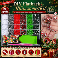 Qianya Breloques 3D pour ongles Gothique Punk Heavy Metal, Décorations d'ongles en alliage Y2K sombre, NOUVEAU Style tendance à coller