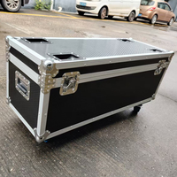 Flight case personnalisé 4-en-1 pour projecteur LED mural 18*10W, en aluminium antichoc, pour le transport de projecteurs de scène
