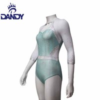 Justaucorps de compétition rythmique pour enfants de haute qualité collants de gymnastique en strass personnalisés avec votre propre logo de conception