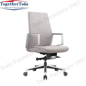 Ergonomic Mid-back Chair With Adjustable Lumbar Support Executive Swivel Pu Leather Office Chairs