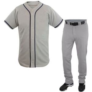 Conjuntos de uniformes de béisbol de tela de malla de poliéster personalizados de alta calidad uniformes de béisbol de impresión por sublimación al por mayor transpirables - Product Image 2