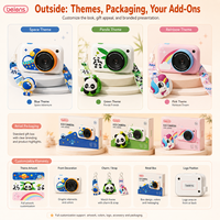 Aangepaste digitale kindercamera C1 Super Mini schattig design dubbele camera's OEM ODM 2.4 inch IPS scherm speelgoed 0-12 maanden
