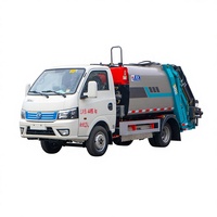 Camion à ordures à compression hydraulique Dongfeng 5m 4x2 à énergie nouvelle, Euro 6, transmission manuelle