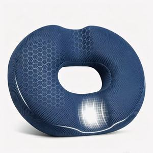 Coussin de siège orthopédique en mousse à mémoire de forme <span class=keywords><strong>PureLife</strong></span>, grand et rectangulaire, technique tricotée, amovible, lavable, taille personnalisable, pour avion - Product Image 2