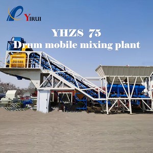 YHZS75 Mobil Beton Santrali, JS1500 Mikser ve PLD2400 Dozajlayıcı ile |   Büyük İnşaat Projeleri için ±%1 Hassasiyetli Tartım Hassasiyeti - Product Image 1