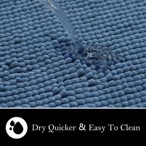 Tapis de salle de bain en chenille antidérapant et doux - Product Image 4