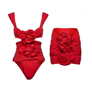2024 3D fleur luxe maillots de bain maillots de bain une pièce maillot de bain maillots de bain Resort mode plage robe gros maillots de bain - Product Image 1