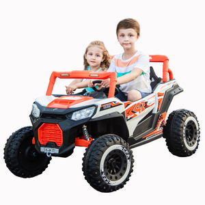 Vente en gros d'usine de voiture autoportée Buggy CE électrique pour enfants <span class=keywords><strong>Quad</strong></span> Utv 12V 4x4 avec roues en caoutchouc et siège en cuir - Product Image 1